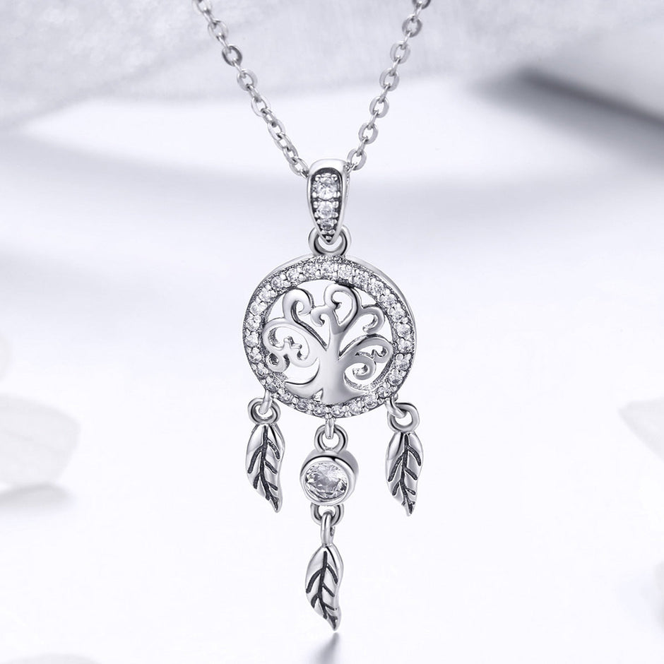 925 Sterling Silver Necklace 36-45cm with Pendant for Women