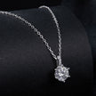 925 Sterling Silver Moissanite Plated Platinum Necklace for Women, 6.5mm, Style L, 400mm Length
