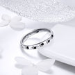925 Sterling Silver Ring for Women - Size 5.0, Width 0.3cm