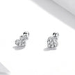 925 Sterling Silver Earrings with Pavé Setting CZ