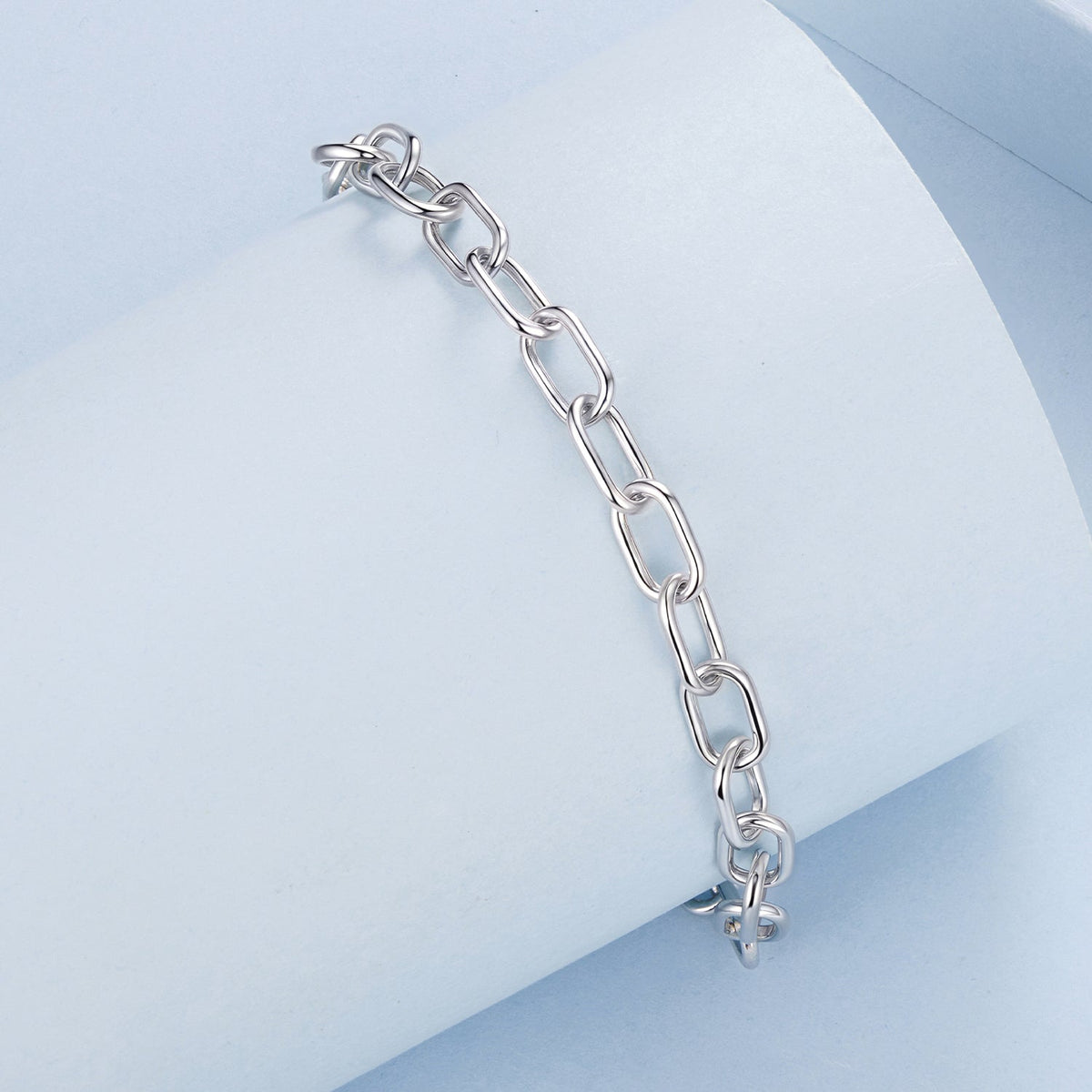 925 Sterling Silver White Gold Plated 15+6cm Adjustable Bracelet for Women
