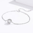 925 Sterling Silver & Platinum Plated CZ Bracelet for Women