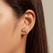 925 Sterling Silver Oxidized Silver Earrings