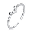 S925 Oxidized Silver 0.15cm Width Rings