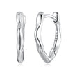 925 Sterling Silver Earrings with Oxidized Finish - 1.4x0.2cm for Women
