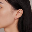 999 Platinum-Plated S925 Silver Earrings
