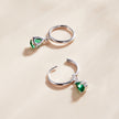 925 Sterling Silver Earrings with Pavé Setting CZ