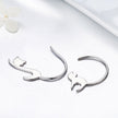 925 Sterling Silver Earrings for Women - 3*2.5cm, Platinum Plated