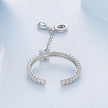 925 Sterling Silver Ring with Pavé Setting and CZ for Women