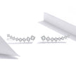 925 Sterling Silver Earrings with Pavé Setting CZ - 2.9*0.7cm