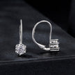 925 Sterling Silver 0.5 Carat Moissanite Earrings for Women