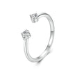 925 Sterling Silver Moissanite Ring Size E for Women