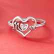 925 Sterling Silver Heart-shaped CZ Ring for Women