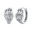 925 Sterling Silver Oxidized Earrings 12x7mm for Women