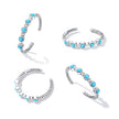 925 Sterling Silver Turquoise Oxidized Silver Ring