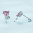 925 Sterling Silver CZ Earrings with Pavé Setting for Women