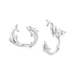 S925 Sterling Silver Rose Gold Plated Zircon Earrings