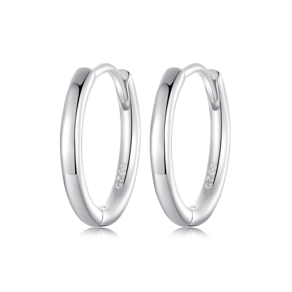 925 Sterling Silver & White Gold Plated Earrings for Women
