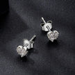925 Sterling Silver Moissanite 0.03 Carat Earrings for Women