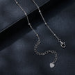 925 Sterling Silver 5mm Moissanite Necklace for Women