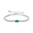 925 Sterling Silver 145+65mm Pavé Setting CZ Bracelet