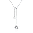 925 Sterling Silver Necklace 42CM Length with 9.5CM Pendant for Women