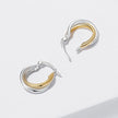 925 Sterling Silver Earrings with Platinum and Gold Plating for Women