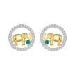 925 Sterling Silver Earrings with CZ in White Gold Plated for Women
