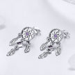 S925 Sterling Silver Pavé Setting CZ Earrings