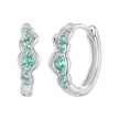 925 Sterling Silver Pave Setting CZ Earrings for Women