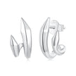 925 Sterling Silver Oxidized Silver Earrings Size 1.3*0.7cm