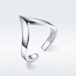 925 Sterling Silver Ring with Platinum Plating - 0.3cm Width - Unisex