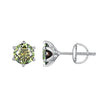 925 Sterling Silver Moissanite 1.00 Carat Earrings Size 7.0mm for Women