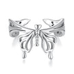925 Sterling Silver Oxidized Silver 0.2-1.3 cm Adjustable Ring