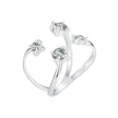 925 Sterling Silver White Gold Plated Pavé Set CZ Ring 2.5-13.5mm for Women