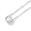 925 Sterling Silver Adjustable Necklace with CZ Pendants for Women
