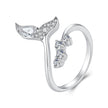 925 Sterling Silver White Gold Plated Size E Moissanite Ring for Women