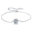 925 Sterling Silver & Platinum Plated CZ Bracelet for Women