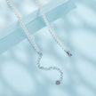 925 Sterling Silver White Gold Plated Necklace with Quality Shell Pearl for Women