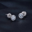 925 Sterling Silver 5.0mm Moissanite Earrings for Women