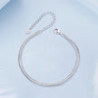 925 Sterling Silver & White Gold Plated Bracelet