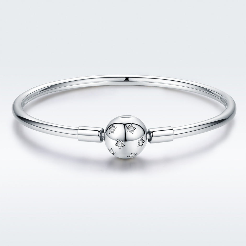 925 Sterling Silver Adjustable Bracelet Style Nan Size 17cm for Men