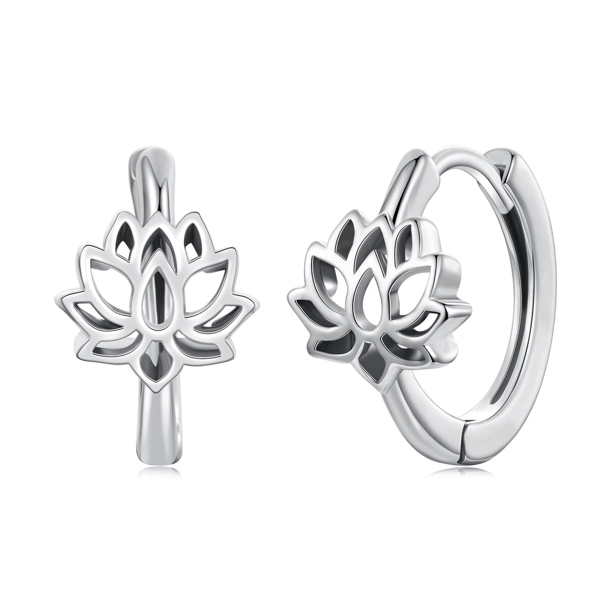 925 Sterling Silver Oxidized Silver Earrings 1.3x0.8cm for Women