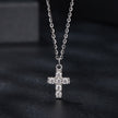 925 Sterling Silver Moissanite Pendant Necklace 40+5cm for Women