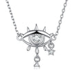 925 Sterling Silver Adjustable Necklaces with Pavé Setting CZ for Women