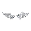 925 Sterling Silver White Gold Plated 0.3ct Moissanite 0.5x1.3cm Earrings for Women