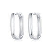 925 Sterling Silver Earrings 10*2mm with White Gold Plating for Women
