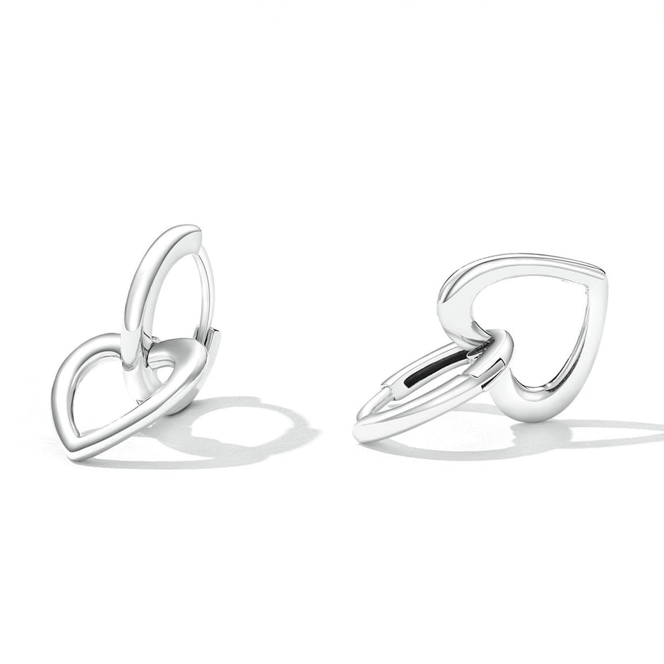 925 Sterling Silver Earrings for Women - Oxidized - 1.9x1.2cm