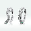 925 Sterling Silver Earrings with Pavé Setting CZ