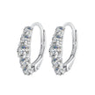 925 Sterling Silver Moissanite Earrings 13*4mm for Women